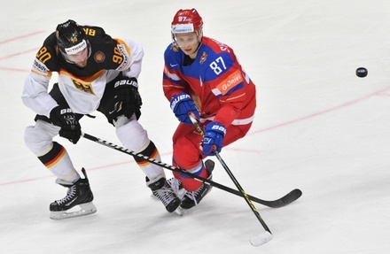Сборная России вышла вперёд в матче с Германией на чемпионате мира по хоккею