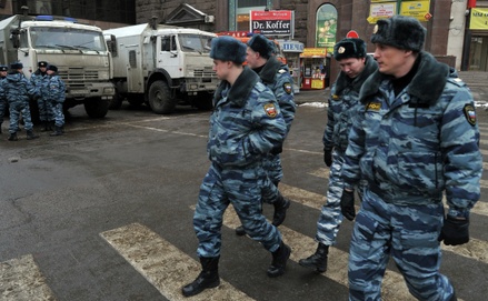 В центре Москвы усилены меры безопасности перед акцией оппозиции