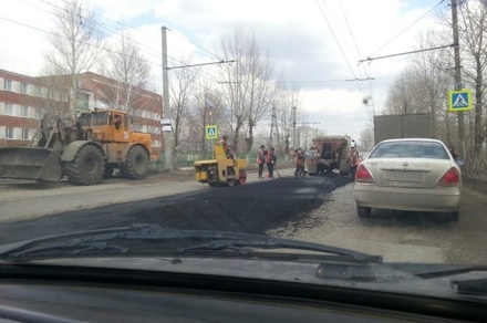 В Омске после прямой линии с Путиным начали ремонт дорог