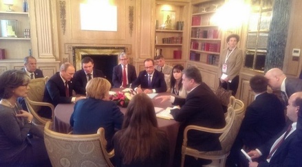 В Милане проходит встреча Путина, Порошенко, Меркель и Олланда