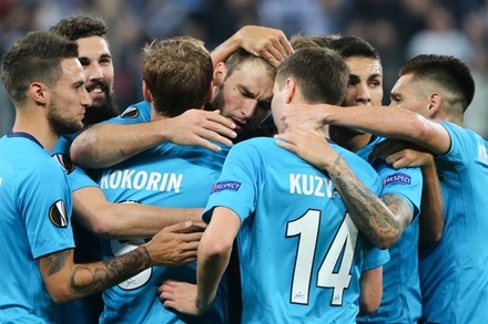 ФК «Зенит» обыграл «Реал Сосьедад» в домашнем матче Лиги Европы
