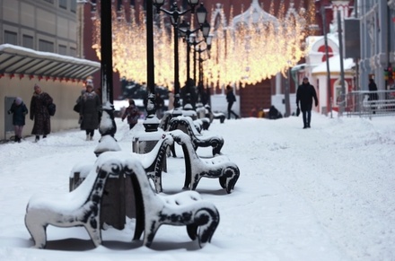 Высота снежного покрова в Москве превысила норму почти в 1,5 раза