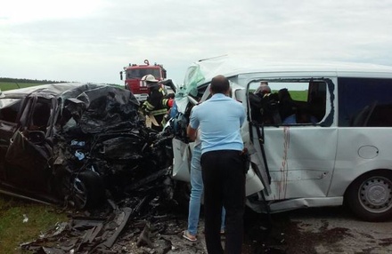 Шесть человек погибли в ДТП с микроавтобусом в Татарстане