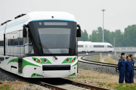 В Китае запустили первый в мире трамвай на водородном топливе