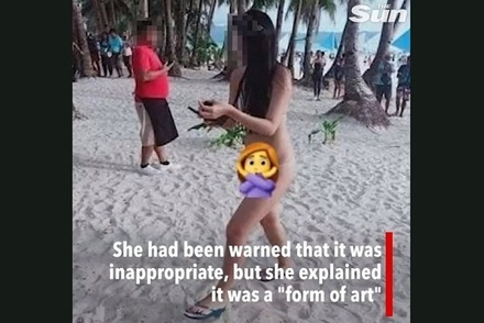 На Филиппинах оштрафовали туристку за откровенный купальник