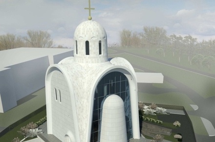 В РПЦ поставили под вопрос строительство храма со стеклянной стеной в Москве
