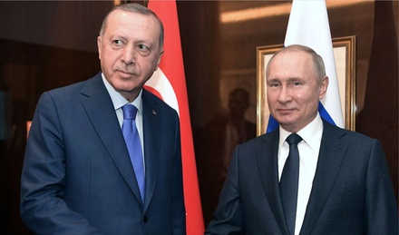Владимир Путин и Реджеп Тайип Эрдоган обсудили «зерновую сделку»