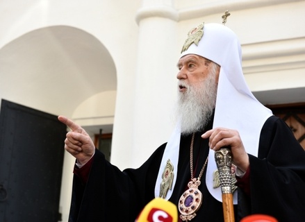 Филарет отозвал подпись под документом о слиянии церквей на Украине