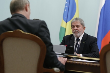 Владимир Путин поздравил Лулу да Силву с победой на президентских выборах в Бразилии