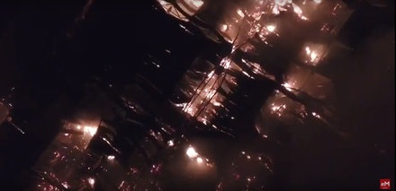 «Говорит Москва» публикует видео воздушной панорамы пожара в ТЦ «Синдика»