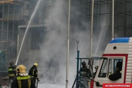 Пожар на стройке на юго-западе Москвы ликвидирован 