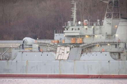 Африканский сухогруз протаранил российский десантный корабль в Эгейском море