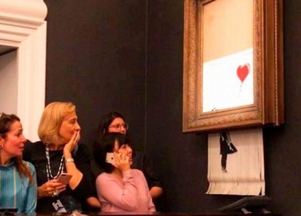 Самоуничтожившуюся картину Бэнкси выставят в немецком музее