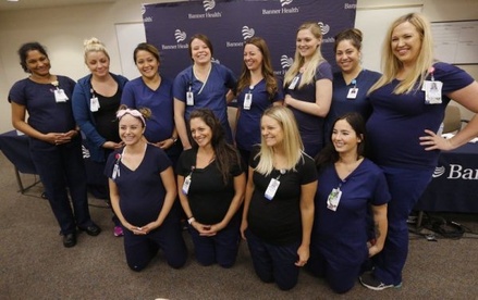 В больнице в Аризоне одновременно забеременели 16 медсестёр