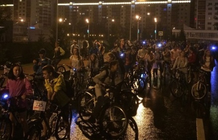 На ночном велопараде в Москве ожидают до 15 тысячи участников