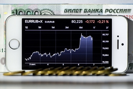 ЦБ впервые за два года установил курс евро выше 80 рублей