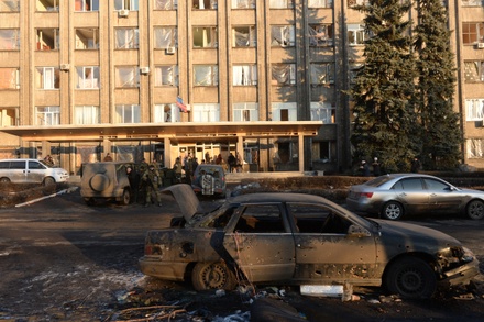 ОБСЕ сообщила о повреждении снарядами всех зданий в Дебальцеве