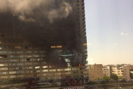 В одном из «зданий-книжек» на Новом Арбате возник пожар