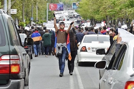 В центре Еревана усилили меры безопасности из-за протестных акций