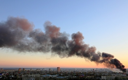 Пожар на складе в Волгограде локализован