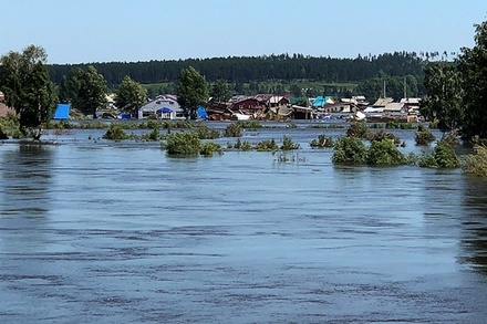 Минобороны опубликовало видео паводка в Иркутской области