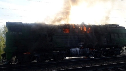 В Амурской области загорелся пассажирский поезд