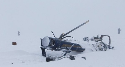 Спасатели обнаружили место крушения частного вертолёта в Казахстане