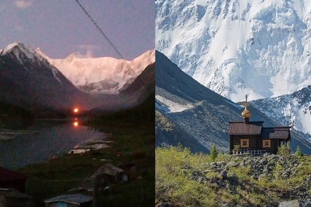 В России сгорела самая высокогорная часовня