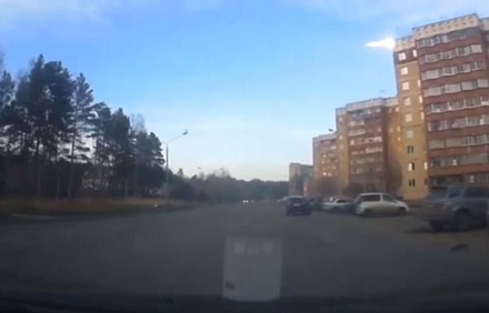 В небе над Красноярском взорвался метеорит