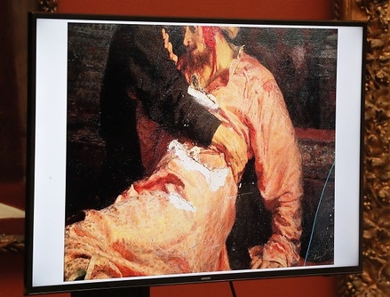 Ущерб от повреждения картины Репина составляет не менее 30 млн рублей