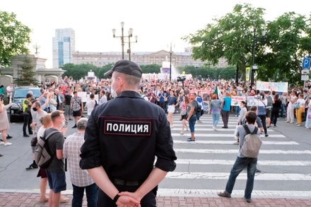 В Хабаровске состоялась вторая за день несогласованная акция в поддержку Фургала