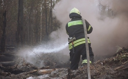 МЧС усилило группировку в Рязанской области для защиты от огня жилых домов