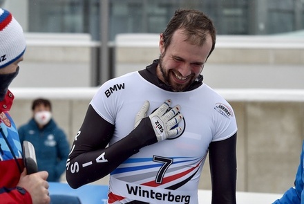 Российский скелетонист Александр Третьяков выиграл серебро чемпионата мира