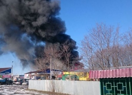 В Новой Москве загорелся склад стройматериалов