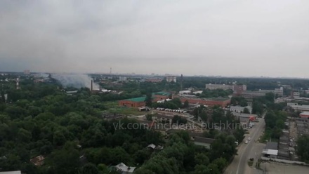 Пожар на текстильной фабрике в Подмосковье потушили