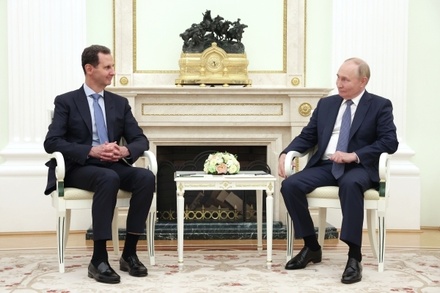 Владимир Путин встретился в Кремле с Башаром Асадом