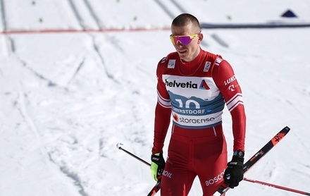 Александр Большунов стал четвёртым на чемпионате мира по лыжным гонкам