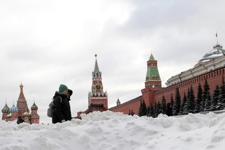 В Москве высота сугробов достигла 22 сантиметров