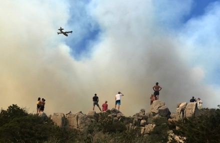 Около 700 человек эвакуировано на французском острове Корсика из-за пожаров