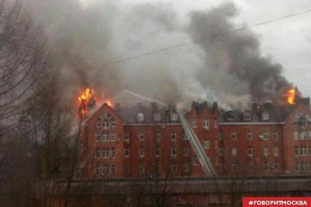 В подмосковном Солнечногорске горело здание Пенсионного фонда