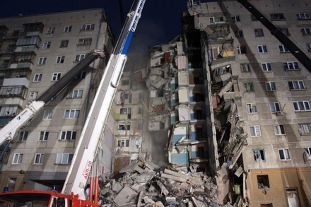 26 квартир разрушено при взрыве бытового газа в жилом доме в Магнитогорске