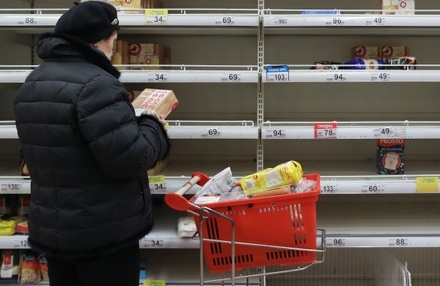 Ретейлеры объяснили ажиотаж в российских магазинах влиянием США и Европы