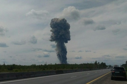 СМИ сообщают о пожаре и взрыве в Дзержинске