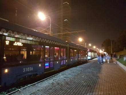 Трамвай сбил пешехода на проспекте Мира в Москве