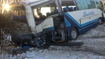 В ДТП с автобусом в Ленинградской области пострадал 21 человек