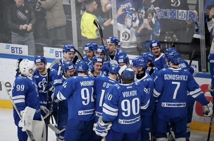 Московское «Динамо» стало победителем регулярного чемпионата Континентальной хоккейной лиги
