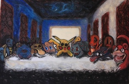 Художник нарисовал «Тайную вечерю» с покемонами в поддержку блогера Соколовского
