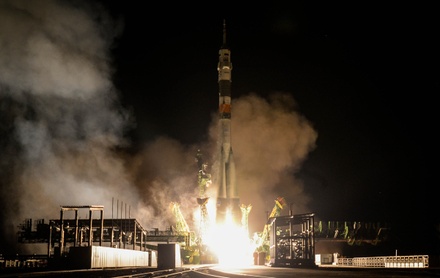 «Союз» с российско-американским экипажем стартовал с космодрома Байконур