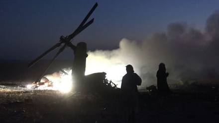 В Twitter появилось видео атаки на российский вертолёт в Сирии