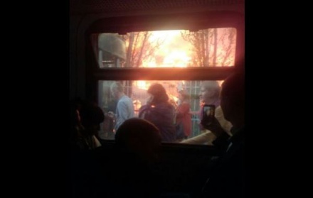 В Одинцове произошёл крупный пожар